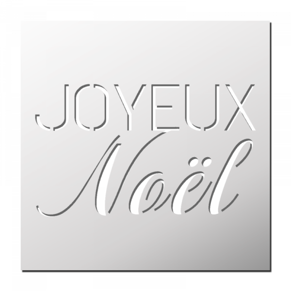 Pochoir Joyeux Noël