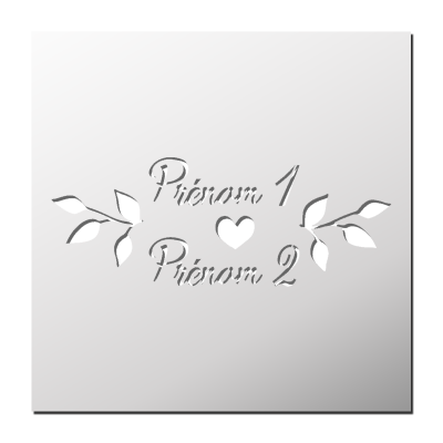 Pochoir Déco Mariage Prénoms