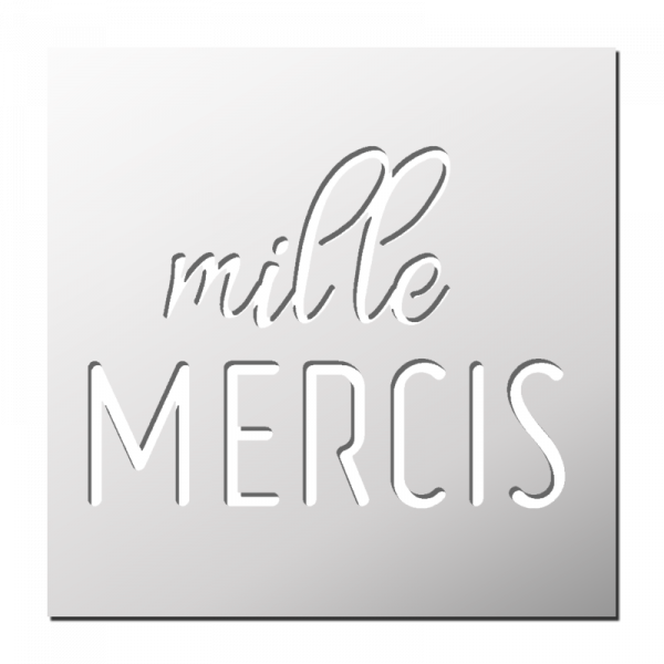 Pochoir Mille Mercis