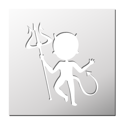 Pochoir Diable