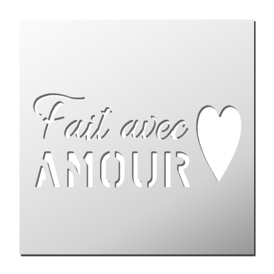 Pochoir Fait avec Amour
