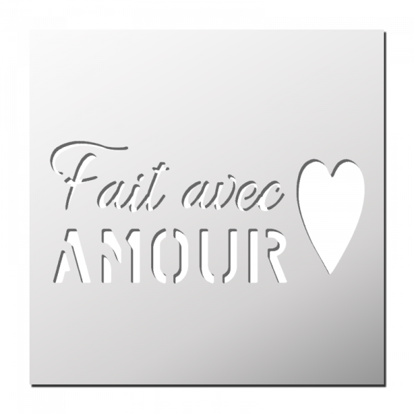 Pochoir Fait avec Amour