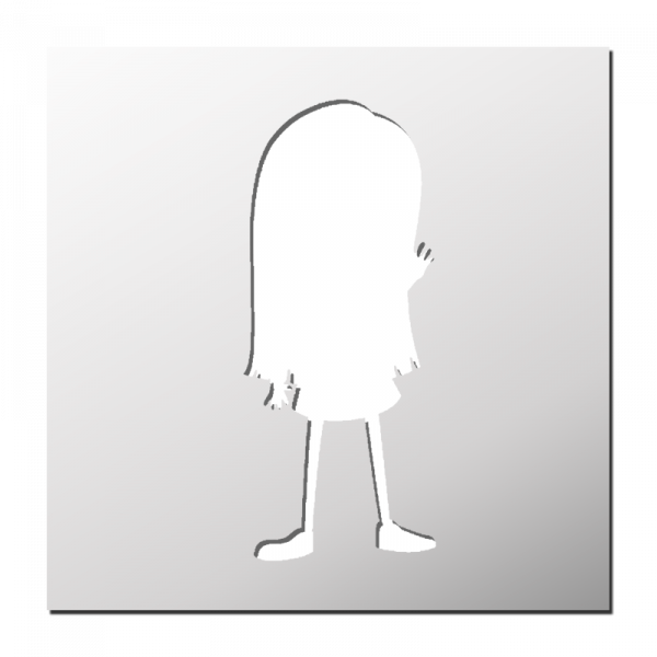 Pochoir Fillette