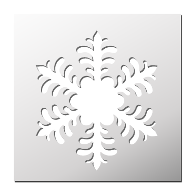 Pochoir Flocon de neige