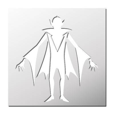 Pochoir Dracula Halloween