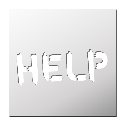 Pochoir HELP