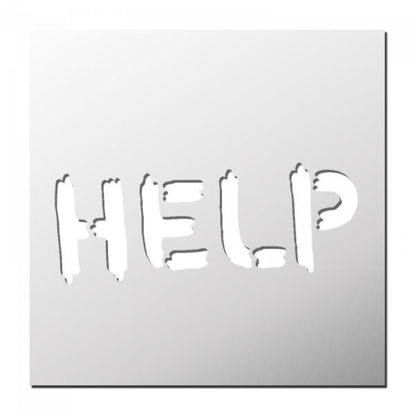 Pochoir HELP
