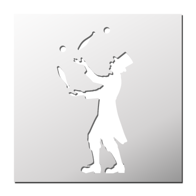 Pochoir Jongleur