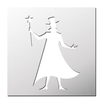 Pochoir Magicien