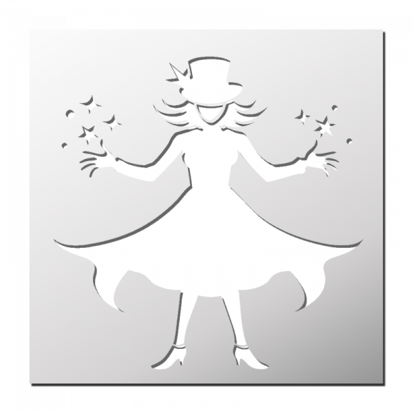 Pochoir Magicienne