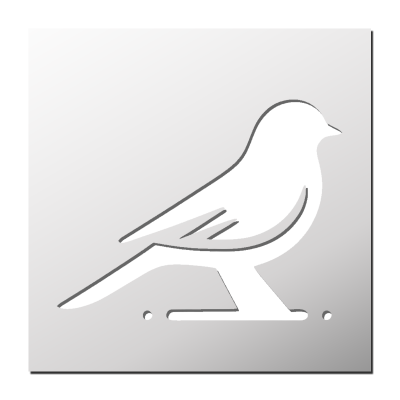 Pochoir Oiseau