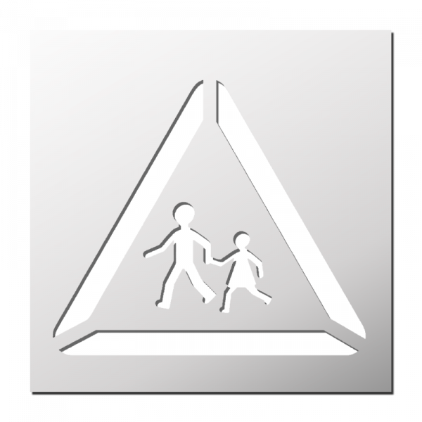 Pochoir Panneau signalisation Ecole