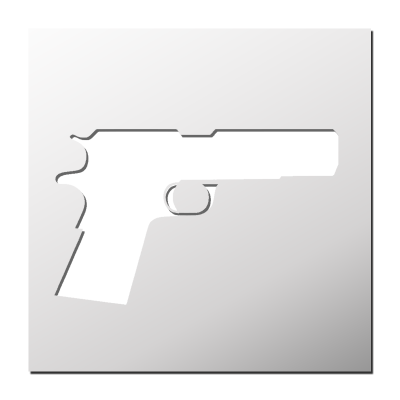 Pochoir Pistolet