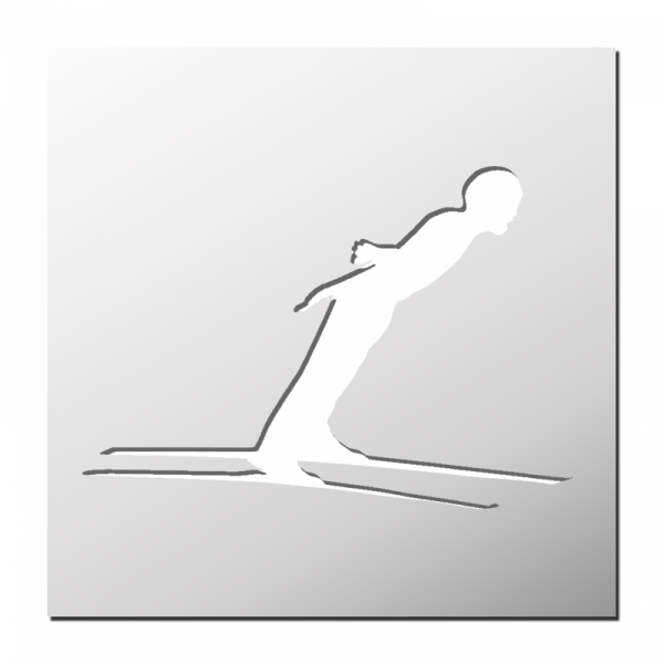 Pochoir Saut à ski