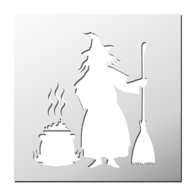 Pochoir Sorcière