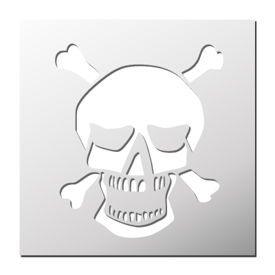 Pochoir Tête de mort