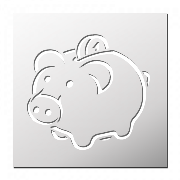 Pochoir Tirelire Cochon