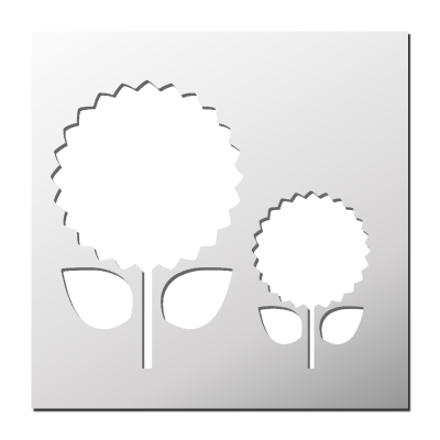 Pochoir Tournesols
