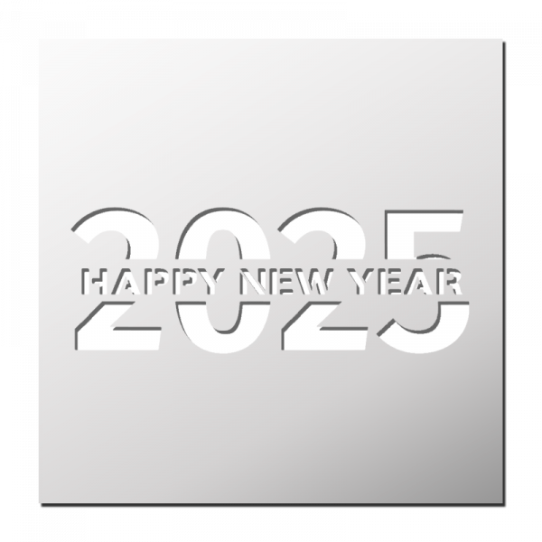 Pochoir Happy New Year 2025