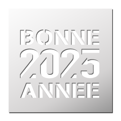 Pochoir BONNE ANNEE 2025