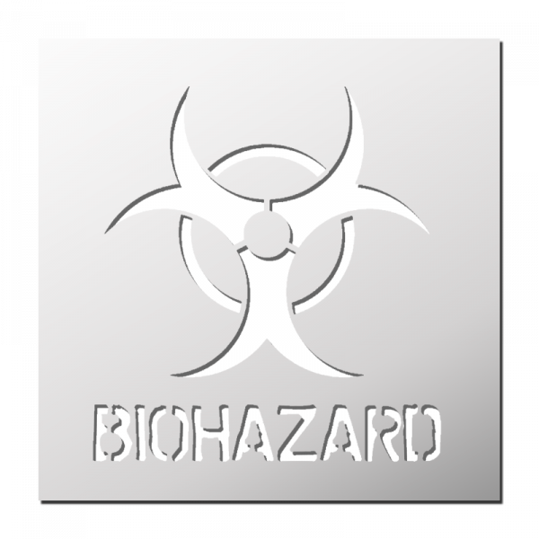 Pochoir BIOHAZARD