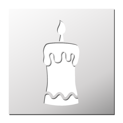 Pochoir Bougie