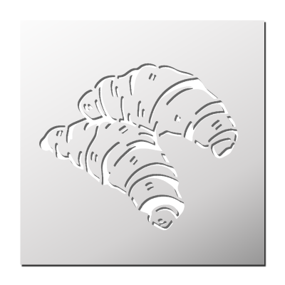 Pochoir Croissants
