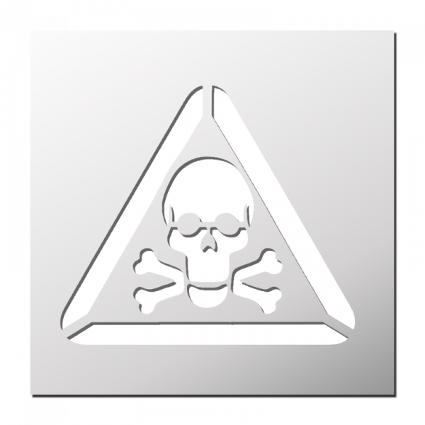 Pochoir Danger de Mort