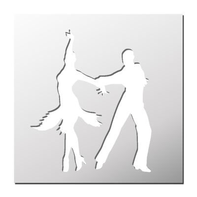 Pochoir Danseurs
