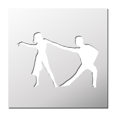 Pochoir Danseurs