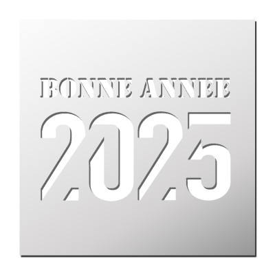 Pochoir BONNE ANNEE 2025