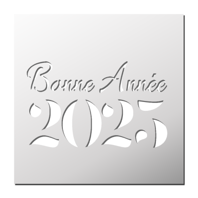 Pochoir Bonne Année 2025