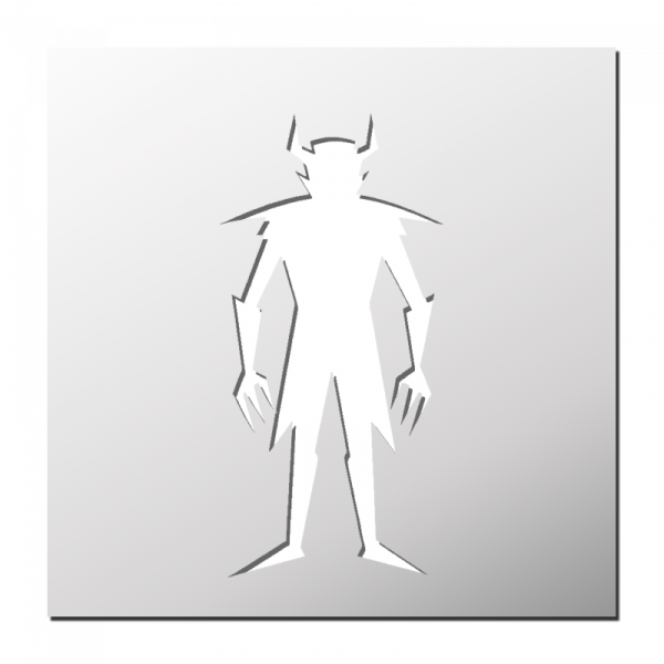 Pochoir Diable