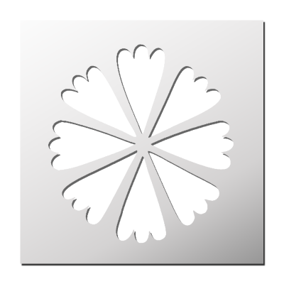 Pochoir Fleur