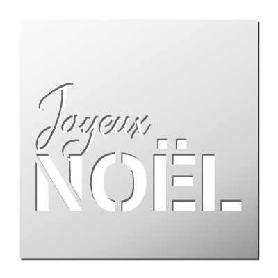 Pochoir Joyeux Noël