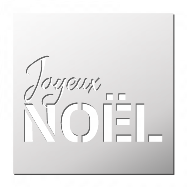 Pochoir Joyeux Noël