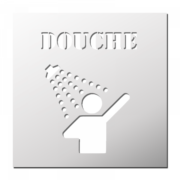 Pochoir Douche