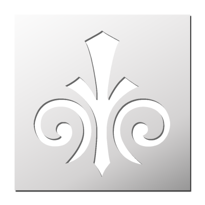 Pochoir Fleur de Lys