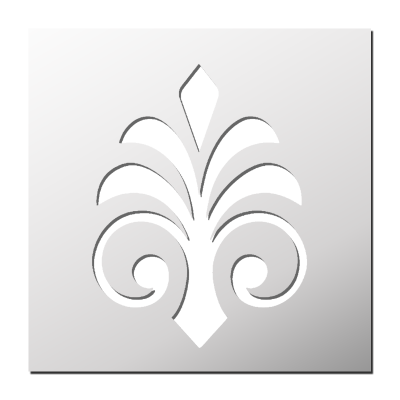 Pochoir Fleur de Lys