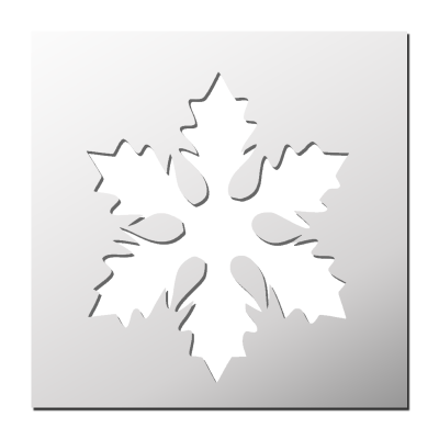 Pochoir Flocon de neige