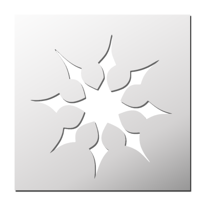 Pochoir Flocon de neige