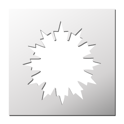 Pochoir Flocon de neige