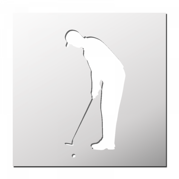Pochoir Golfeur
