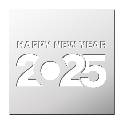 Pochoir HAPPY NEW YEAR 2025