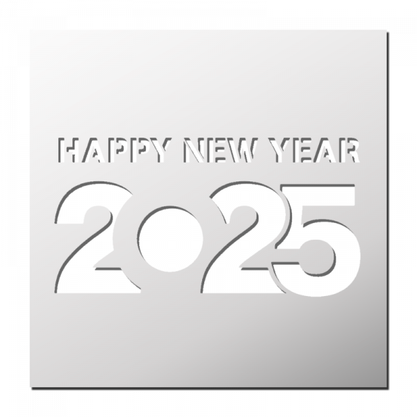 Pochoir HAPPY NEW YEAR 2025