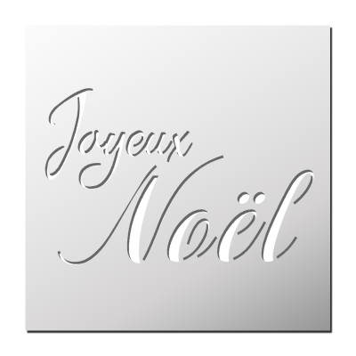 Pochoir Joyeux Noël