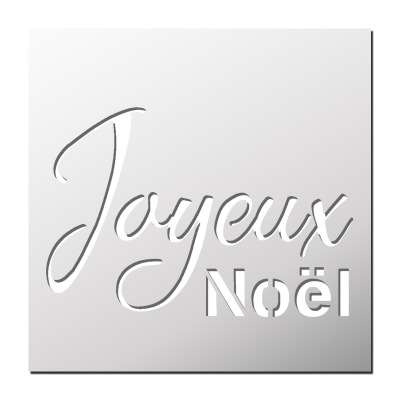 Pochoir Joyeux Noël