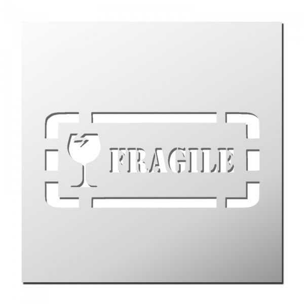 Pochoir Fragile