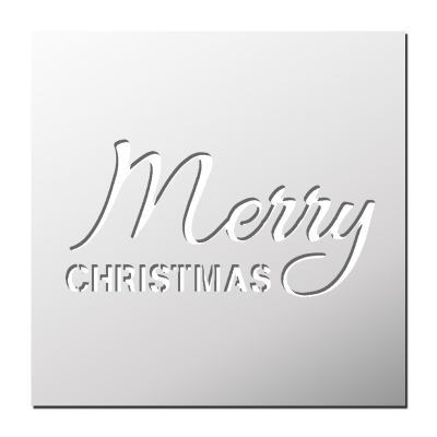 Pochoir Merry Christmas