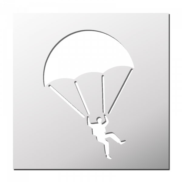Pochoir Parachutiste